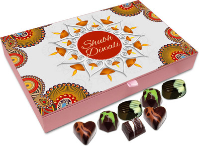 

Chocholik Diwali Sweets - May All You Celebrate Diwali That Is Safe Chocolate Box - 12pc Truffles(144 g)
