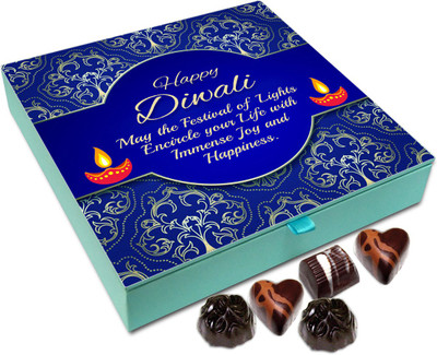 

Chocholik Diwali Gift - May The Diwali Festival Fill Your Life With Immense Happiness Chocolate Box - 9pc Truffles(108 g)