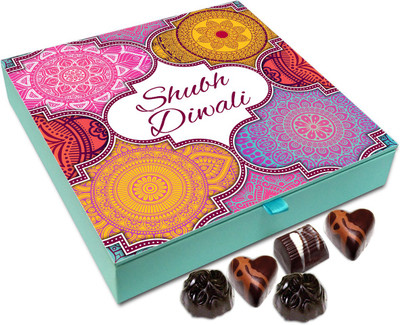 

Chocholik Diwali Sweets - Shubh Deepavali Everyone Chocolate Box - 9pc Truffles(108 g)
