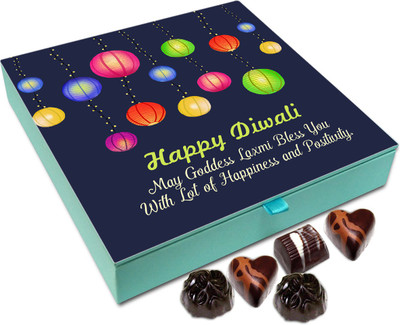 

Chocholik Diwali Sweets - May Goddess Lakshmi Bless You With Success On This Diwali Chocolate Box - 9pc Truffles(108 g)