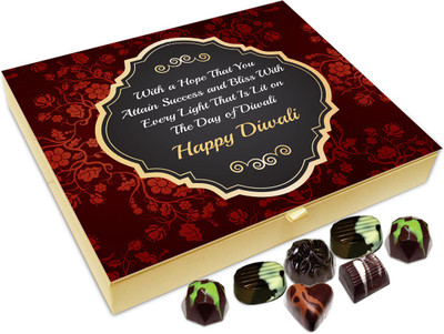 

Chocholik Diwali Sweets - Hope You Achieve Infinite Success This Diwali Chocolate Box - 20pc Truffles(240 g)