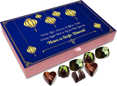 

Chocholik Diwali Sweets - Wish You Success And Bliss This Diwali Chocolate Box - 12pc Truffles(144 g)