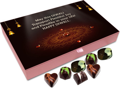 

Chocholik Diwali Gift - May This Diwali Help You With Wisdom Chocolate Box - 12pc Truffles(144 g)