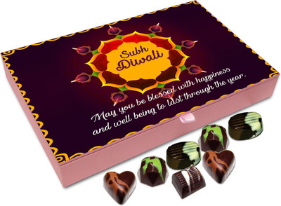 

Chocholik Diwali Sweets - May You Be Blessed With Success And Wisdom Chocolate Box - 12pc Truffles(144 g)