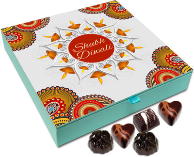 

Chocholik Diwali Sweets - May All You Celebrate Diwali That Is Safe Chocolate Box - 9pc Truffles(108 g)