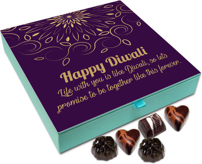 

Chocholik Diwali Sweets - May This Diwali Lit Your Life For Betterment Chocolate Box - 9pc Truffles(108 g)