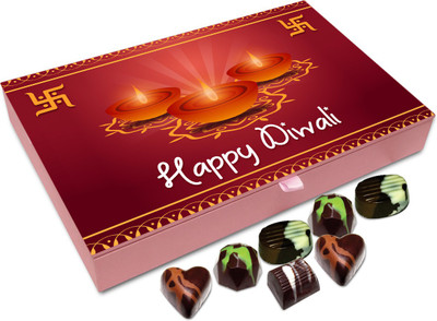 

Chocholik Diwali Sweets - Happy Diwali Everyone Chocolate Box - 12pc Truffles(144 g)