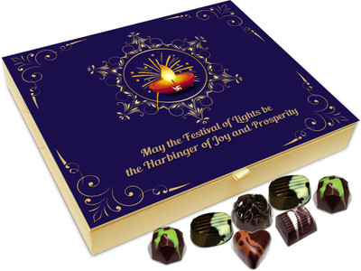 

Chocholik Diwali Sweets - May Diwali Festival Be Harbinger Of Joy And Prosperity Chocolate Box - 20pc Truffles(240 g)