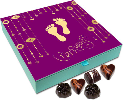 Chocholik Diwali Sweets - May Goddess Laxmi Bless You In Plenty This Diwali Chocolate Box - 9pc Truffles(108 g)