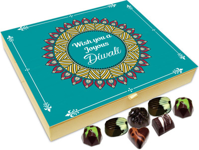 

Chocholik Diwali Gift - Wishing You A Joyous And Prosperous Diwali Chocolate Box - 20pc Truffles(240 g)