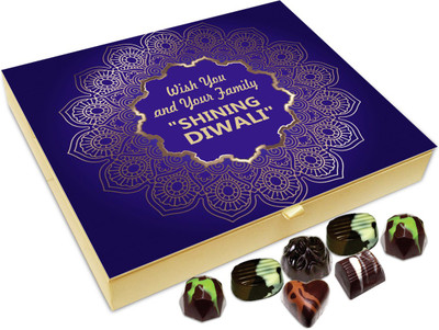

Chocholik Diwali Sweets - Wishing You And Your Family A Very Shining Diwali Chocolate Box - 20pc Truffles(240 g)