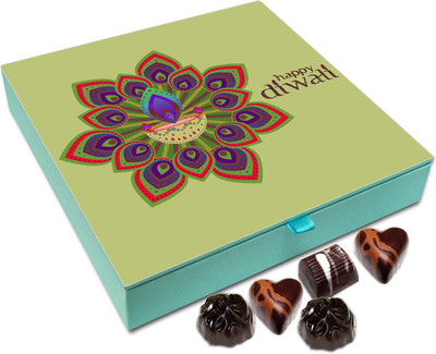 

Chocholik Diwali Sweets - Have A Happy Deepavali Everyone Chocolate Box - 9pc Truffles(108 g)