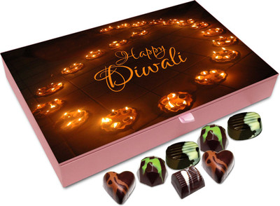 

Chocholik Diwali Gift Box - Hope This Diwali Brings A Positive Revolution In Your Life Chocolate Box - 12pc Truffles(144 g)