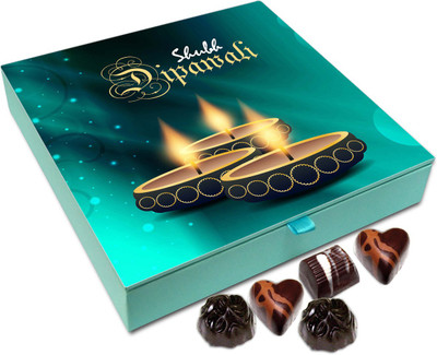 

Chocholik Diwali Sweets - Shubh Dipawali To All My Friends Chocolate Box - 9pc Truffles(108 g)