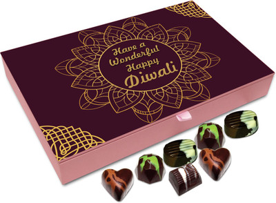

Chocholik Diwali Sweets - Have A Cheerful And Wonderful Diwali Chocolate Box - 12pc Truffles(144 g)