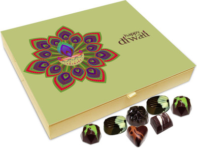 

Chocholik Diwali Sweets - Have A Happy Deepavali Everyone Chocolate Box - 20pc Truffles(240 g)