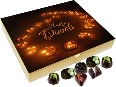 

Chocholik Diwali Gift Box - Hope This Diwali Brings A Positive Revolution In Your Life Chocolate Box - 20pc Truffles(240 g)