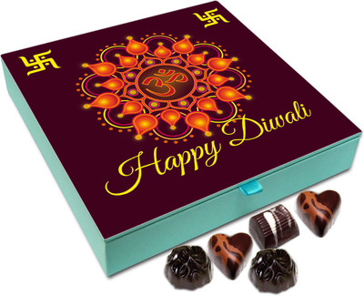 

Chocholik Diwali Sweets - May This Be The Best Diwali You Ever Had Chocolate Box - 9pc Truffles(108 g)