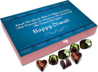 Chocholik Diwali Gift - Smash This Diwali With Million Crackers Chocolate Box - 12pc Truffles(144 g)