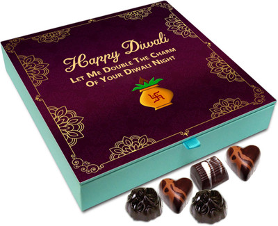 

Chocholik Diwali Sweets - Lets Double The Celebration For Diwali Chocolate Box - 9pc Truffles(108 g)