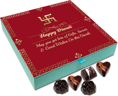 Chocholik Diwali Sweets - May You Get Lots Of Gifts And Sweets This Diwali Chocolate Box - 9pc Truffles(108 g) Chocholik Diwali Sweets - May You Get Lots Of Gifts And Sweets This Diwali Chocolate Box - 9pc Truffles(108 g)