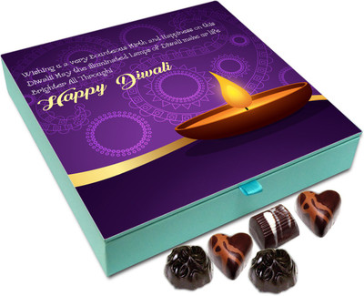 

Chocholik Diwali Gift - Wishing You A Very Successful And Beautiful Diwali Chocolate Box - 9pc Truffles(108 g)