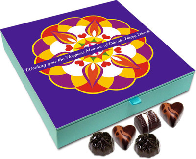 

Chocholik Diwali Gift - Wishing You The Best On Occasion Of Diwali Chocolate Box - 9pc Truffles(108 g)