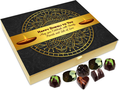 

Chocholik Diwali Sweets - May You Celebrate Diwali With Family And Friends Chocolate Box - 20pc Truffles(240 g)