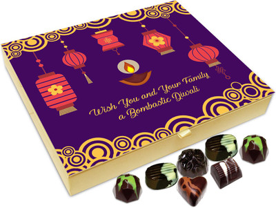 

Chocholik Diwali Sweets - I Wish Your Family A Bombastic Diwali Chocolate Box - 20pc Truffles(240 g)