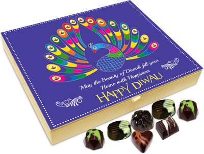 

Chocholik Diwali Gift - May The Beauty Of Diwali Fill Your Life With Happiness Chocolate Box - 20pc Truffles(240 g)