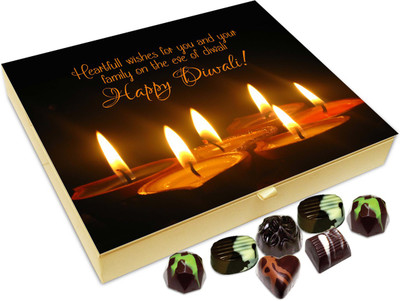 

Chocholik Diwali Gift Box - Heartfull Diwali Wishes To All My Friends Chocolate Box - 20pc Truffles(240 g)