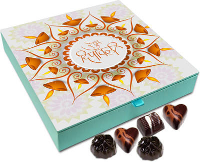 

Chocholik Diwali Sweets - May There Be Happiness All Around This Diwali Chocolate Box - 9pc Truffles(108 g)