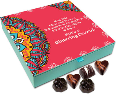 

Chocholik Diwali Sweets - May This Diwali Illuminate Your Life In Every Way Chocolate Box - 9pc Truffles(108 g)