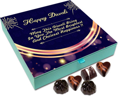 

Chocholik Diwali Gift - May This Diwali Bring You The Brightest Of Joys Chocolate Box - 9pc Truffles(108 g)