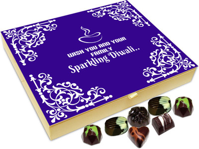 

Chocholik Diwali Gift - Wishing You And Your Family A Joyous And Sparkling Diwali Chocolate Box - 20pc Truffles(240 g)