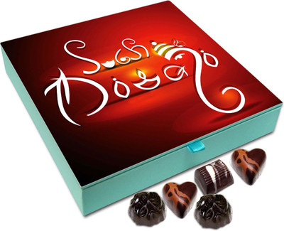 

Chocholik Diwali Sweets - Achieve Wisdom And Wealth This Diwali Chocolate Box - 9pc Truffles(108 g)