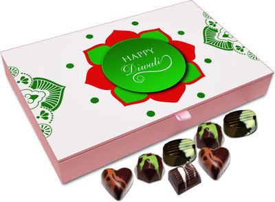 

Chocholik Diwali Sweets - Happy Diwali To Every Friend Of Mine Chocolate Box - 12pc Truffles(144 g)