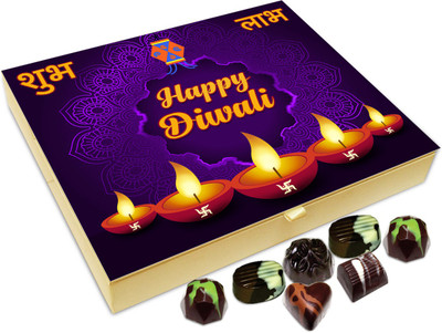 

Chocholik Diwali Sweets - Happy Deepawali My Lifetime Friends Chocolate Box - 20pc Truffles(240 g)