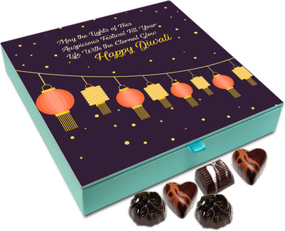 

Chocholik Diwali Sweets - May Lights Of Auspicious Diwali Spread Eternal Glow Chocolate Box - 9pc Truffles(108 g)