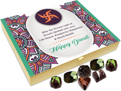 

Chocholik Diwali Sweets - May The Divine Light Of Diwali Bring Lots Of Success And Prosperity Chocolate Box - 20pc Truffles(240 g)