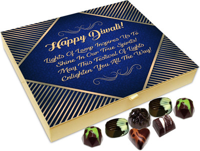 

Chocholik Diwali Gift - I Wish The Diwali Lamp Inspired You Towards Greatness Chocolate Box - 20pc Truffles(240 g)