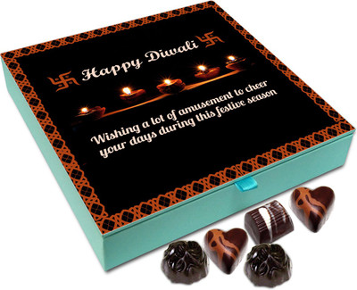 

Chocholik Diwali Gift Box - Wishing You Lots Of Amusement And Joy This Diwali Chocolate Box - 9pc Truffles(108 g)