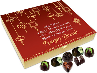

Chocholik Diwali Sweets - May Million Diwali Illuminate Your Life Chocolate Box - 20pc Truffles(240 g)