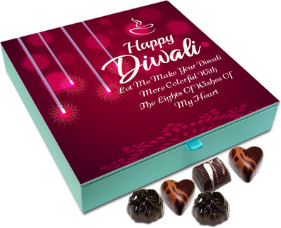 

Chocholik Diwali Sweets - Diwali Wishes From My Heart Chocolate Box - 9pc Truffles(108 g)