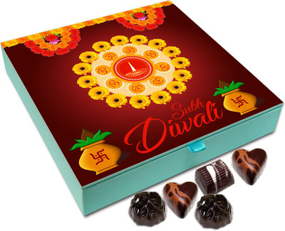 

Chocholik Diwali Sweets - Have A Very Special And Calm Diwali Chocolate Box - 9pc Truffles(108 g)