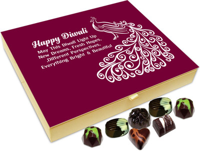 

Chocholik Diwali Sweets - May This Diwali Adds New Dreams In Your Life Chocolate Box - 20pc Truffles(240 g)