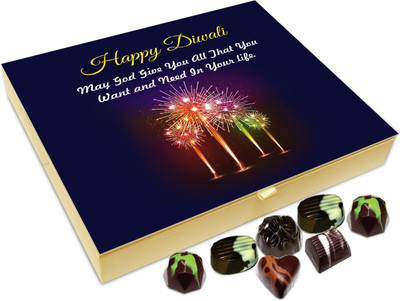 

Chocholik Diwali Sweets - On This Diwali May God Give You All That You Require Chocolate Box - 20pc Truffles(240 g)