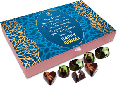 

Chocholik Diwali Sweets - May Goddess Lakshmi Bless You With Wealth On This Diwali Chocolate Box - 12pc Truffles(144 g)