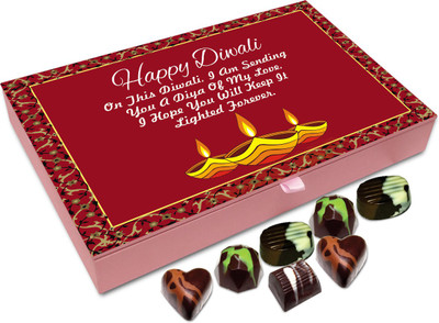 

Chocholik Diwali Sweets - Hope Your Life Is Bright And Successful This Diwali Chocolate Box - 12pc Truffles(144 g)