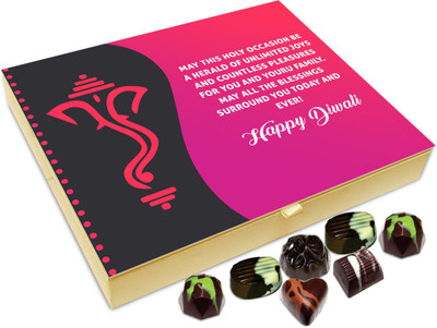 

Chocholik Diwali Sweets - May The Holy Occasion Of Diwali Be Herald Of Unlimited Joy Chocolate Box - 20pc Truffles(240 g)